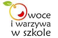 Logo owoce i warzywa w szkole.