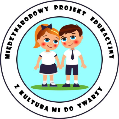 Logo międzynarodowy projekt edukacyjny z kulturą mi do twarzy